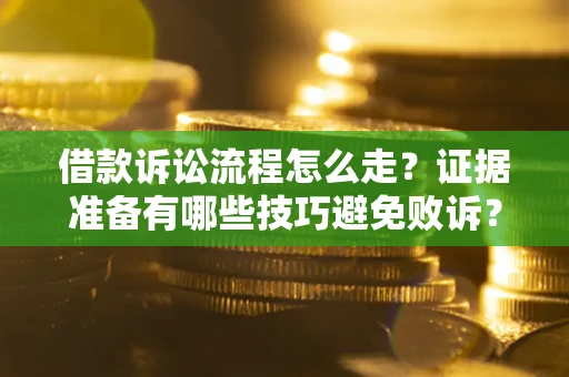 济南借款诉讼流程怎么走？证据准备有哪些技巧避免败诉？