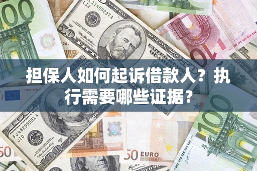 济南担保人如何起诉借款人？执行需要哪些证据？
