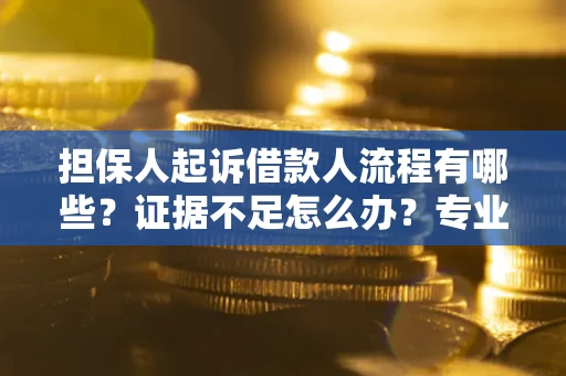 济南担保人起诉借款人流程有哪些？证据不足怎么办？专业律师解答