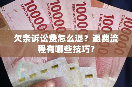 济南欠条诉讼费怎么退？退费流程有哪些技巧？