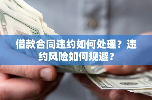 济南借款合同违约如何处理？违约风险如何规避？