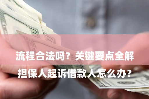 济南

担保人起诉借款人怎么办？流程合法吗？关键要点全解析